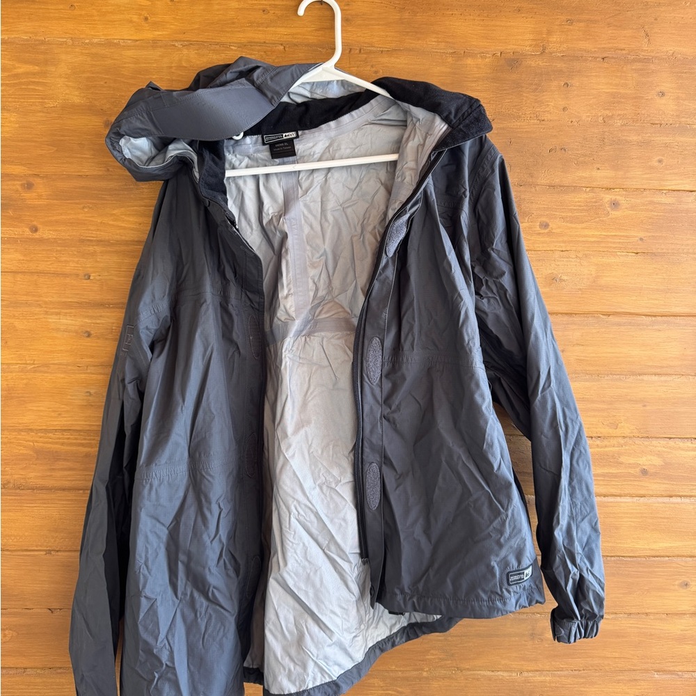 Black REI Rain Jacket